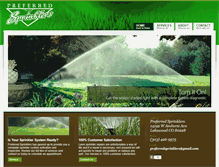 Tablet Screenshot of preferredsprinklers.com